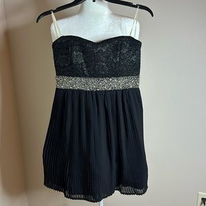 Sassy short black prom dress